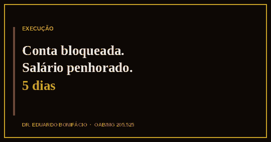 Conta bloqueada ou salário penhorado: medidas de defesa