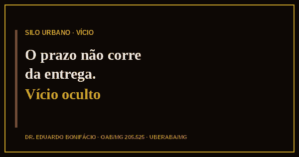 Rachadura no imóvel novo: o prazo corre da entrega ou de quando o defeito aparece?